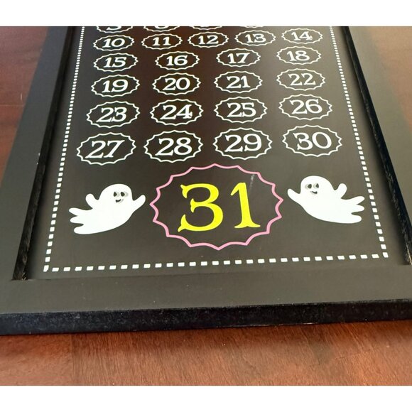 Ashland Halloween Countdown Calendar Coffin Shaped Wall Decor 22.5” Tall - Picture 12 of 12